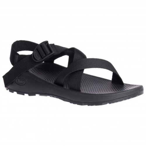 Solid Black Chacos Z Cloud-Sandals